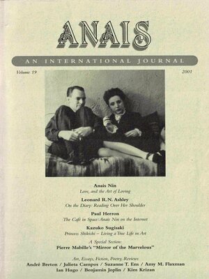 cover image of ANAIS: An International Journal, Volume 19